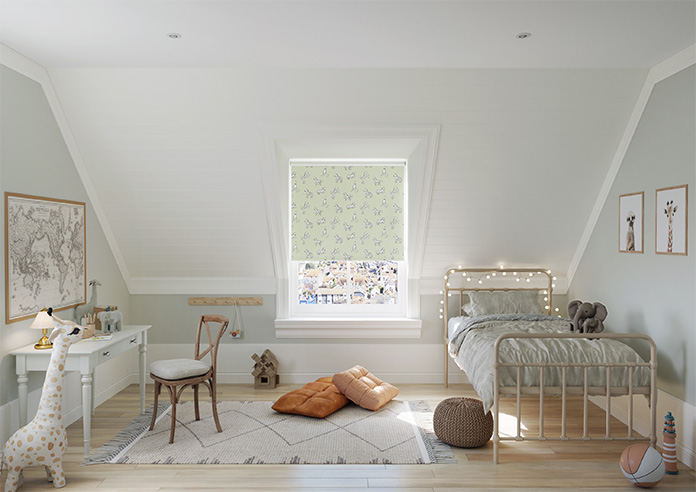 Zebra, Sage Green - Roller Blind - Image 8
